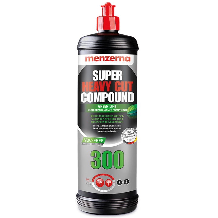 پولیش خیلی زبر 300 یک لیتری سبز منزرنا مدل Menzerna Super Heavy Cut 300 Green Line 1L